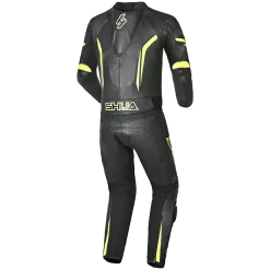 Shua Infinity 2-Piece Motorcycle Suit Black/Yellow