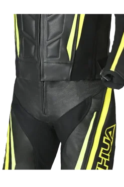 Shua Infinity 2-Piece Motorcycle Suit Black/Yellow