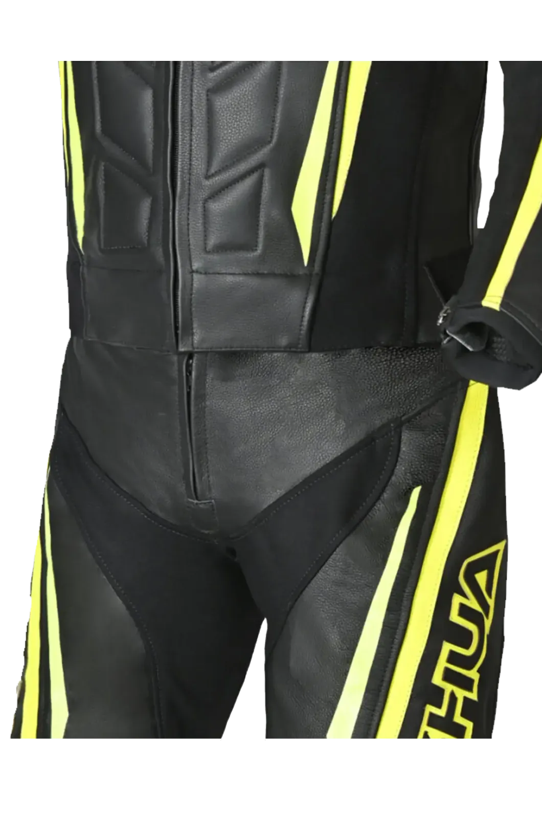 Shua Infinity 2-Piece Motorcycle Suit Black/Yellow