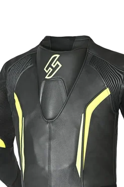 Shua Infinity 2-Piece Motorcycle Suit Black/Yellow