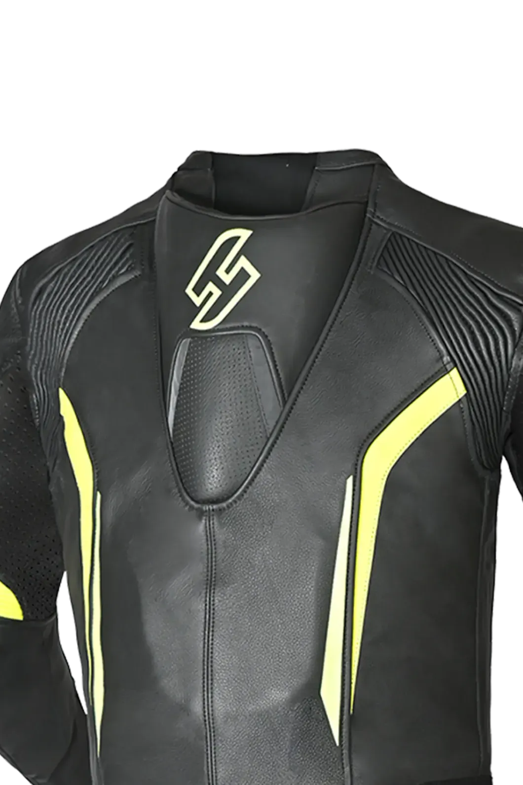 Shua Infinity 2-Piece Motorcycle Suit Black/Yellow