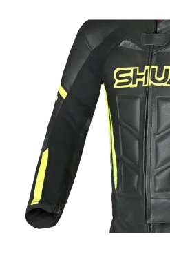 Shua Infinity 2-Piece Motorcycle Suit Black/Yellow