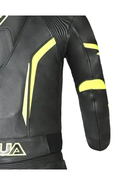 Shua Infinity 2-Piece Motorcycle Suit Black/Yellow