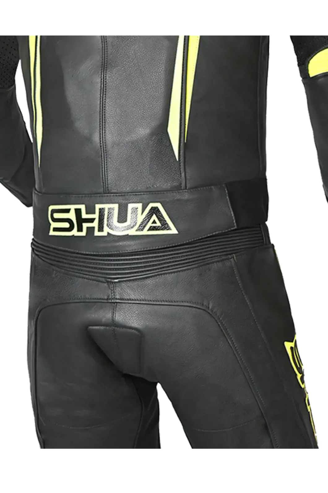 Shua Infinity 2-Piece Motorcycle Suit Black/Yellow