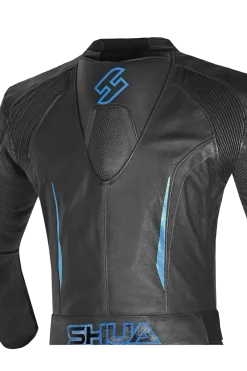 Shua Infinity 2-Piece Motorcycle Suit Black/Blue