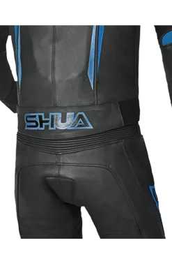 Shua Infinity 2-Piece Motorcycle Suit Black/Blue