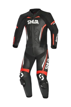 Shua Infinity 2-Piece Motorcycle Suit Black/Red