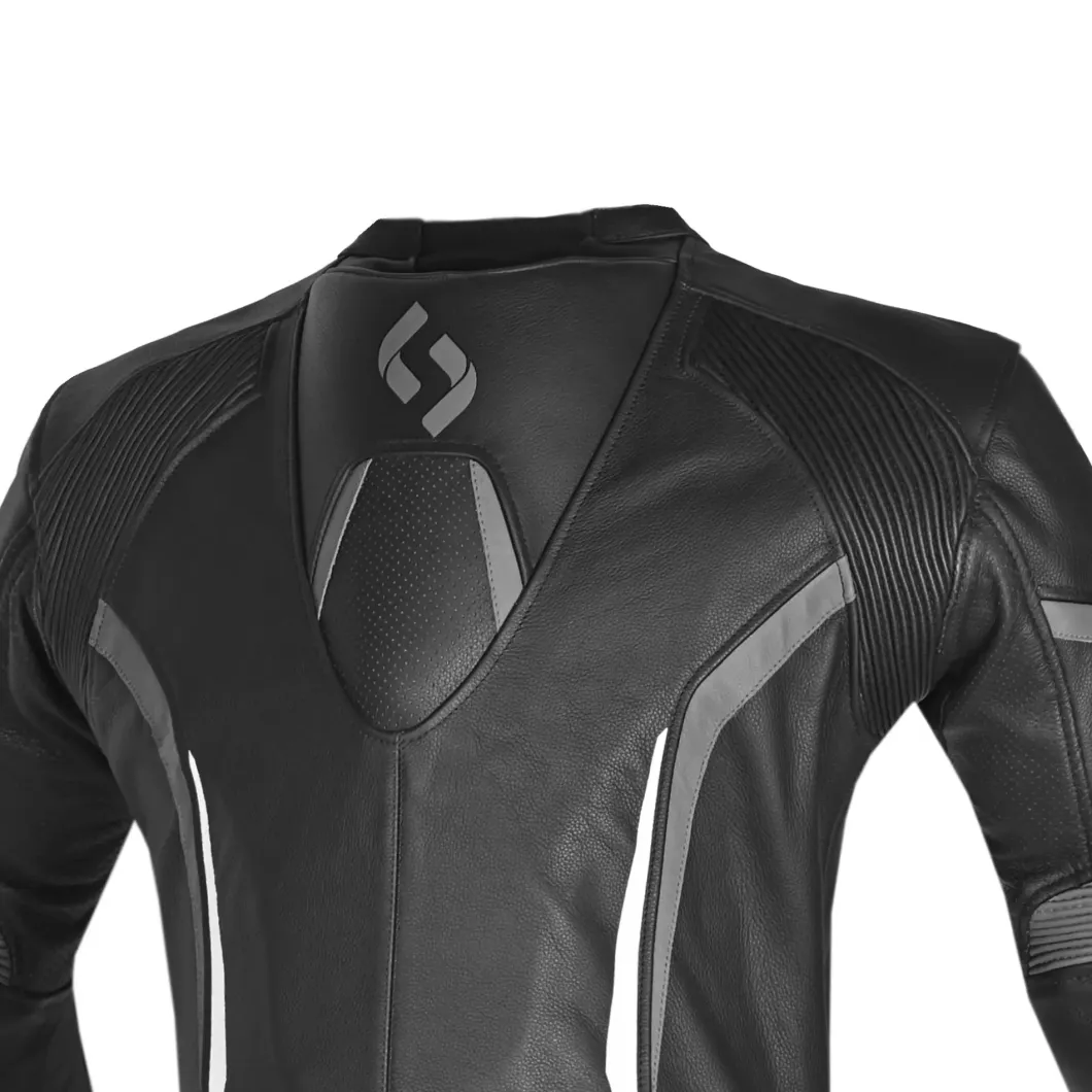 Shua Infinity 2-Piece Motorcycle Suit Black/White/Ducktail