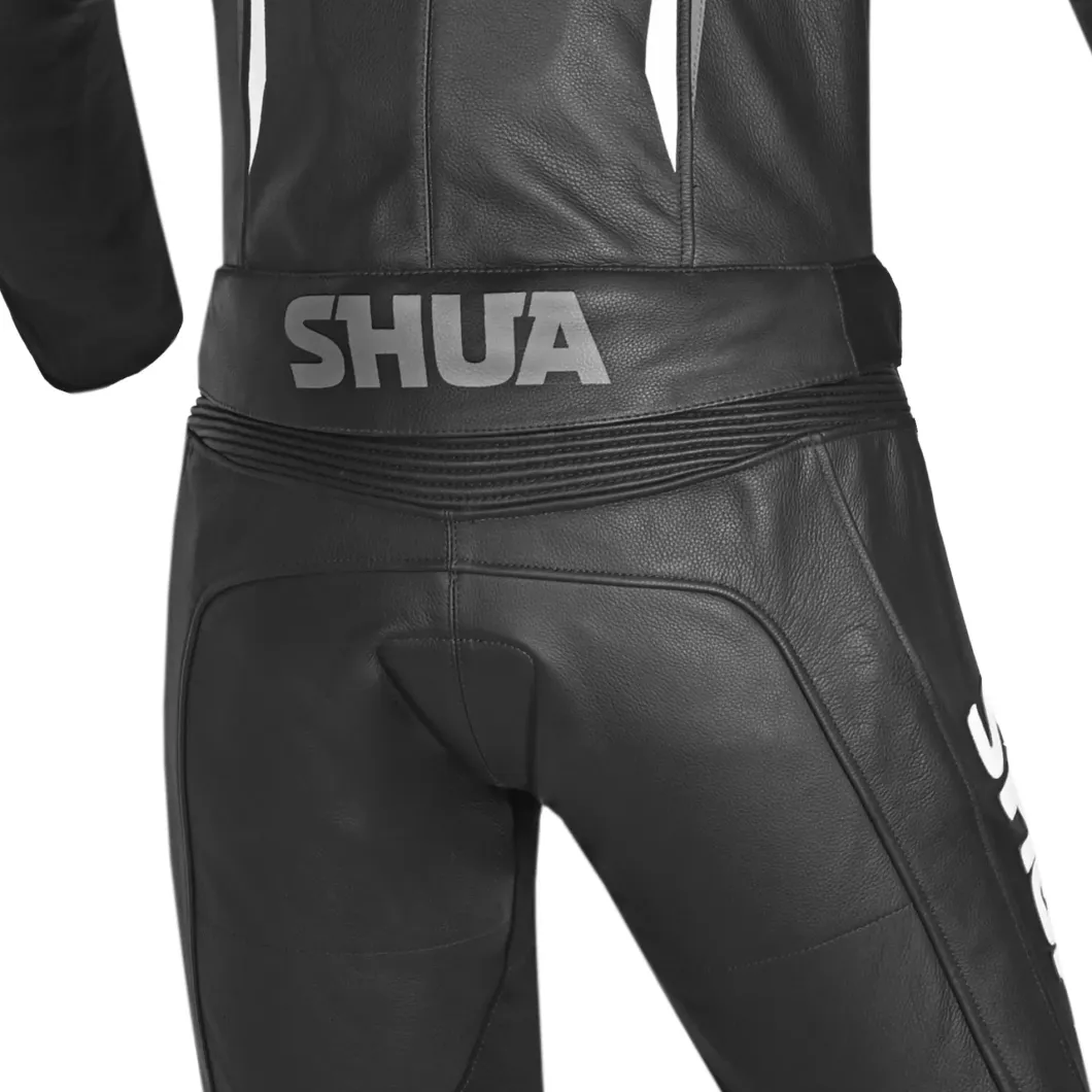Shua Infinity 2-Piece Motorcycle Suit Black/White/Ducktail