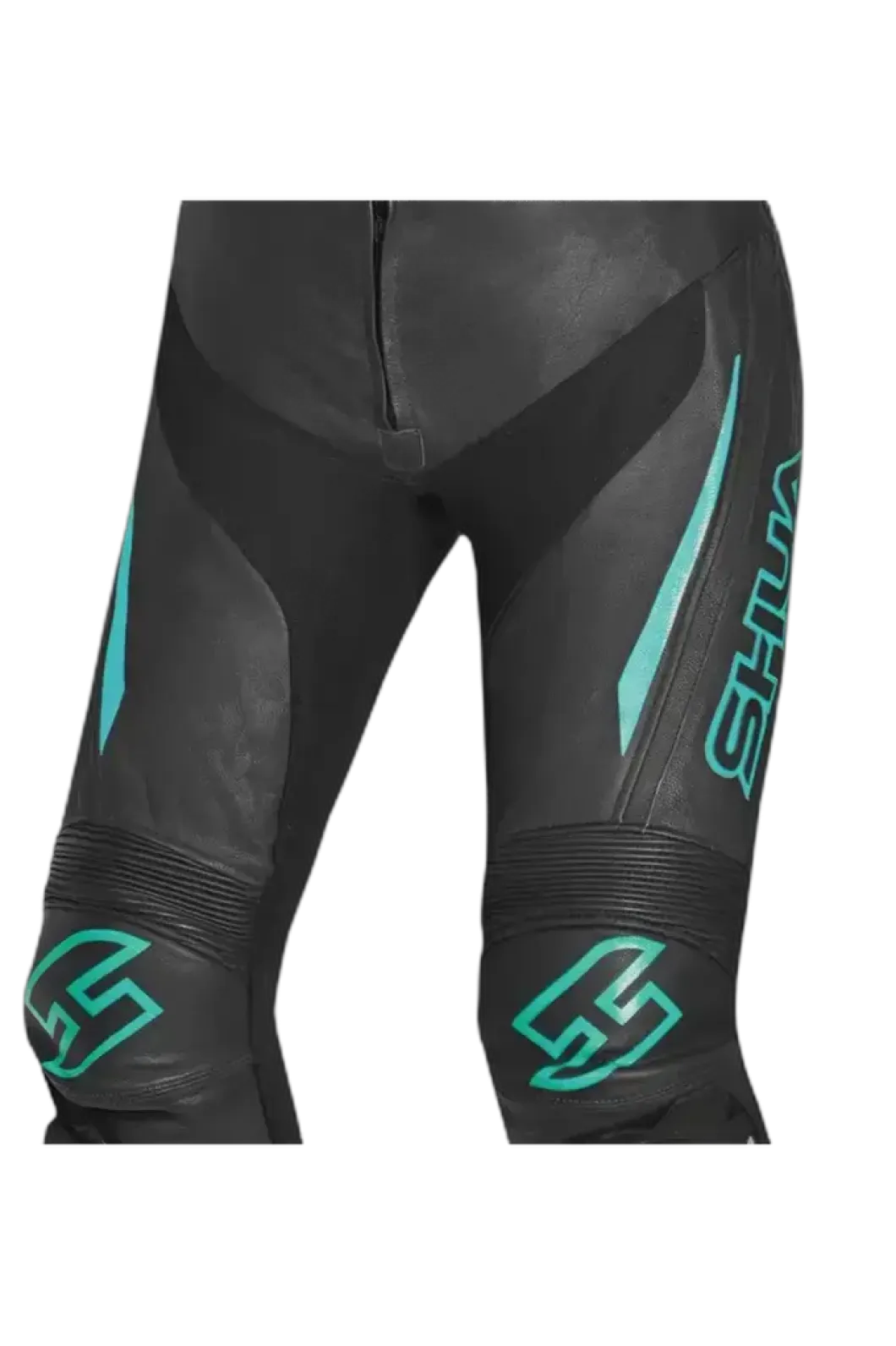 Shua Infinity Women's 2-Piece Motorcycle Suit Black/Terquise