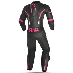 SHUA INFINTY 1 PC TUTA DI MOTO DONNA NERO BIANCO ROSA