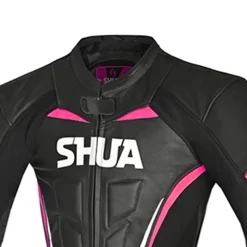 SHUA INFINTY 1 PC TUTA DI MOTO DONNA NERO BIANCO ROSA