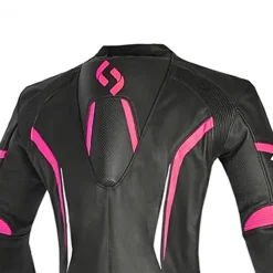 SHUA INFINTY 1 PC TUTA DI MOTO DONNA NERO BIANCO ROSA