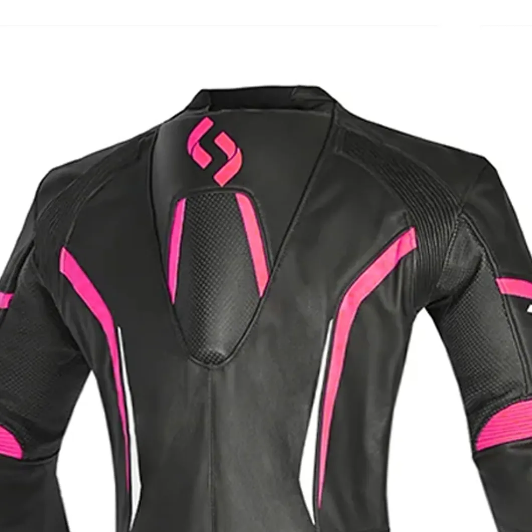 SHUA INFINTY 1 PC TUTA DI MOTO DONNA NERO BIANCO ROSA
