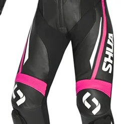 SHUA INFINTY 1 PC TUTA DI MOTO DONNA NERO BIANCO ROSA