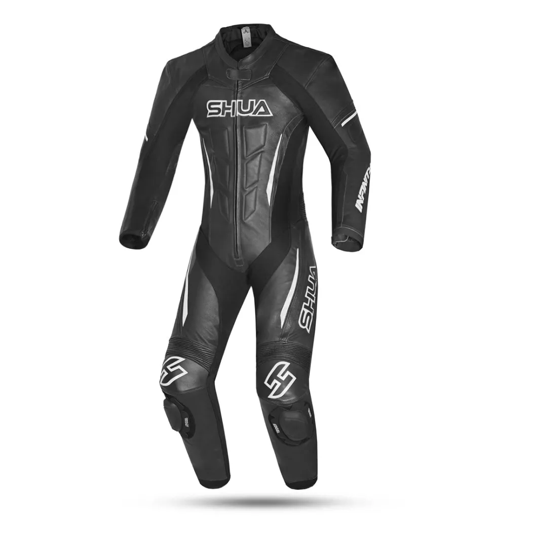 SHUA INFINTY 1 PC TUTA DI MOTO DONNA NERO BIANCO