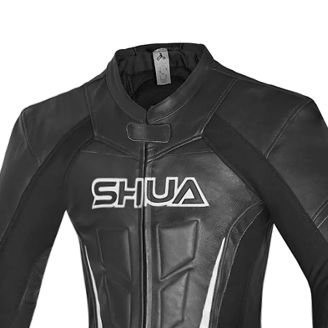 SHUA INFINTY 1 PC TUTA DI MOTO DONNA NERO BIANCO
