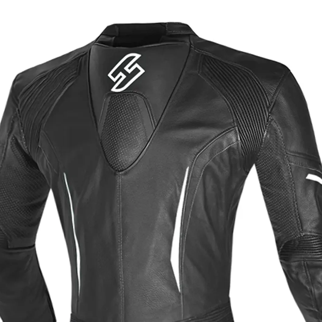 SHUA INFINTY 1 PC TUTA DI MOTO DONNA NERO BIANCO