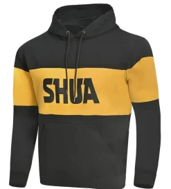 SHUA LAYER HOODIE BLACK YELLOW