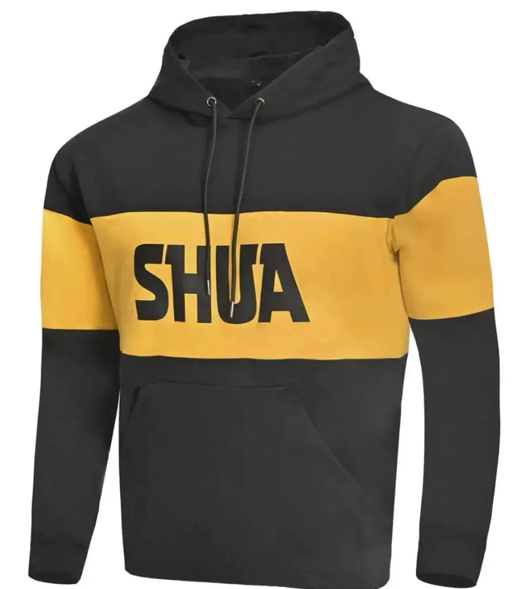 SHUA LAYER HOODIE BLACK YELLOW