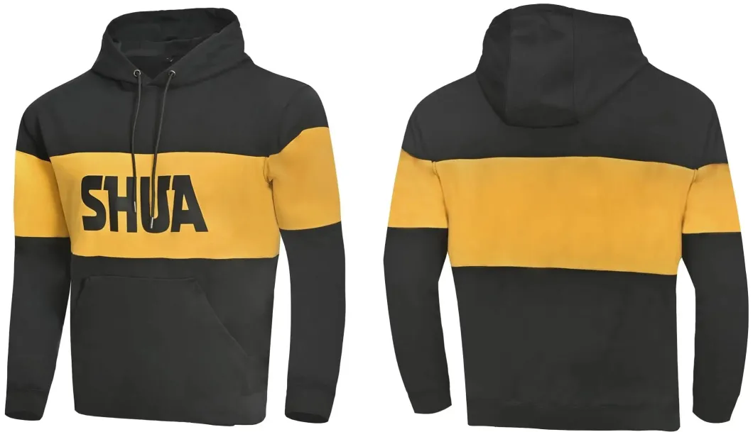 SHUA LAYER HOODIE BLACK YELLOW