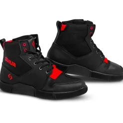 SHUA - Oddin Urban Motorcycle Shoes - Black Red