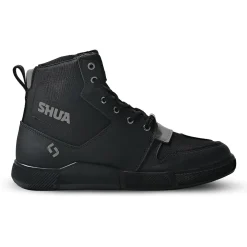 SHUA - Oddin Urban Motorcycle Shoes - Black Grey