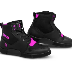 SHUA - Oddin Women's Urban Motorcycle Shoes - Black Pink