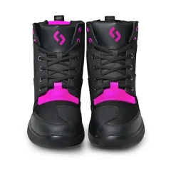SHUA - Oddin Women's Urban Motorcycle Shoes - Black Pink