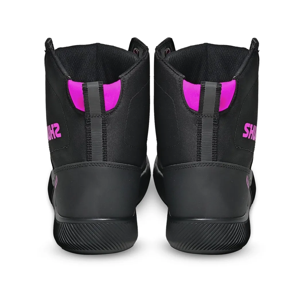 SHUA - Oddin Women's Urban Motorcycle Shoes - Black Pink