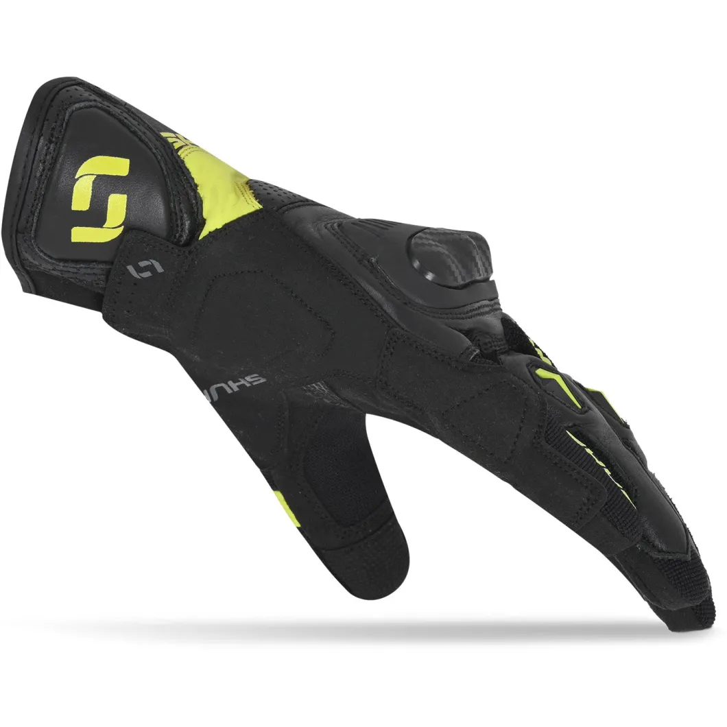 SHUA PROTON GUANTI DI MOTO UOMO NERO GIALLO