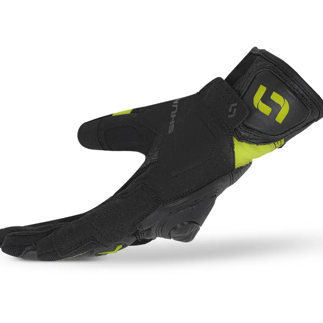 SHUA PROTON GUANTI DI MOTO UOMO NERO GIALLO