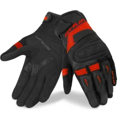 SHUA Proton Motorcycle Gloves Black Red