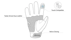 Shua Shot Black/Fluorescent Textile Glove