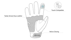 Shua Shot Black/Pink Textile Glove