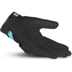 SHUA SHOT GUANTI DI MOTO DONNA TESSILE NERO TURCHESE