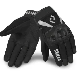 SHUA SHOT GUANTI DI MOTO UOMO TESSILE NERO