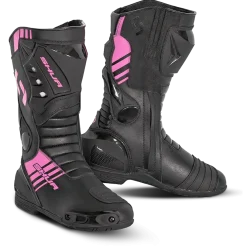 Shua - SuperTech Racing Motorcycle Boots - Black Pink