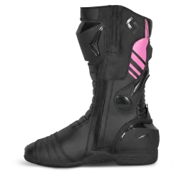 Shua - SuperTech Racing Motorcycle Boots - Black Pink