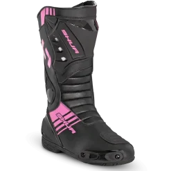 Shua - SuperTech Racing Motorcycle Boots - Black Pink