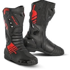 Shua Super Tech Racing/Track Motorcycle Boots Black/Red