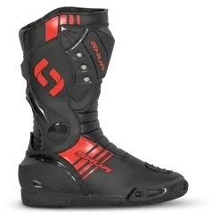 Shua Super Tech Racing/Track Motorcycle Boots Black/Red
