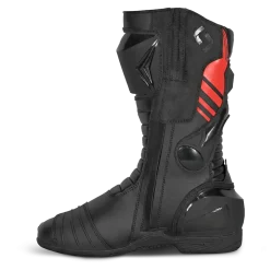 Shua Super Tech Racing/Track Motorcycle Boots Black/Red