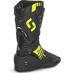Shua Super Tech Track Racing Motorcycle Boots Black Yellow