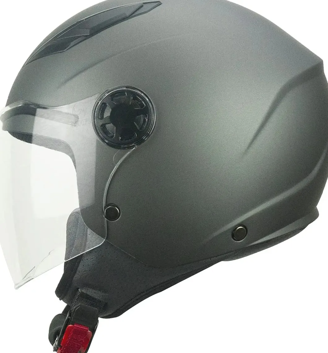 SKA-P 2MH FUN MONO JR Motorcycle Jet Helmets Kids Satin Anthracite
