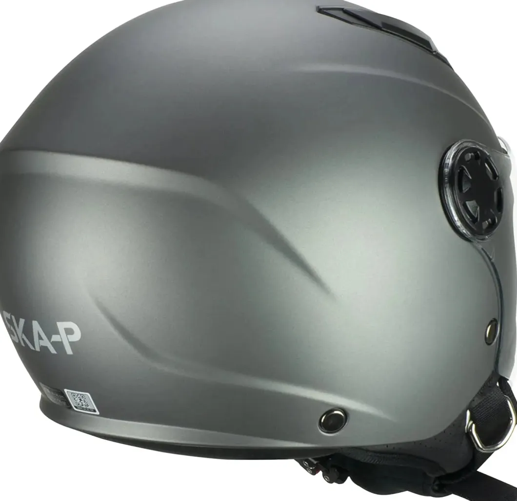 SKA-P 2MH FUN MONO JR Motorcycle Jet Helmets Kids Satin Anthracite