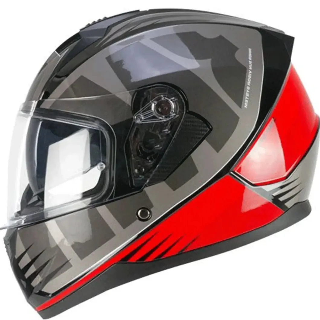 SKA-P 3MHG SPEEDER SPORT Full Face Motorcycle Helmets Grey Red