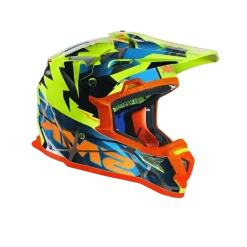 SMK ALLTERRA FULMINE GL457 Motocross Helmets Yellow Fluo Blue Orange