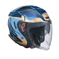 SMK GTJ ESCAPE GL575 Motorcycle Jet Helmets Matte Black Blue Brown