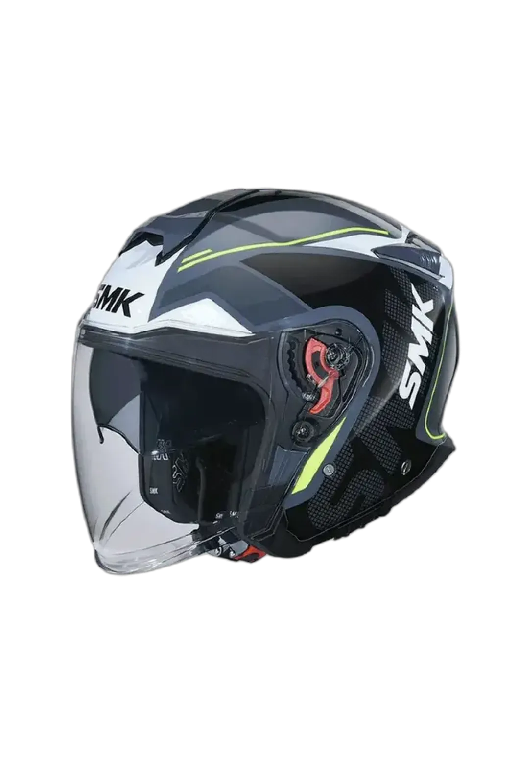 SMK GTJ ESCAPE MA213 Motorcycle Jet Helmets Matte Black White